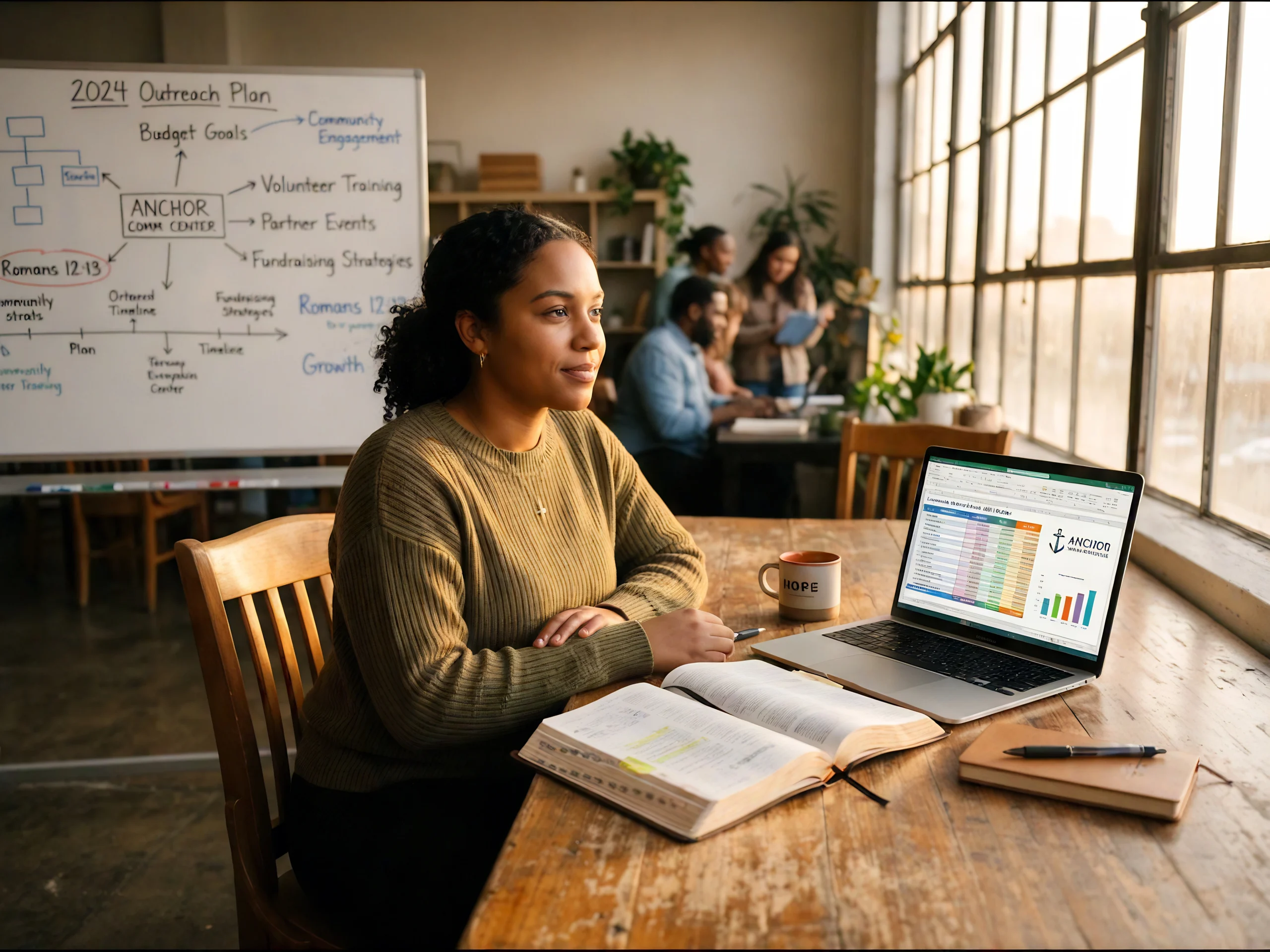 AGORA leader engaged in urban ministry